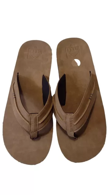 MEN'S REEF CUSHION Elements Flip Flops Brown/Tan Size 12 $22.00 - PicClick