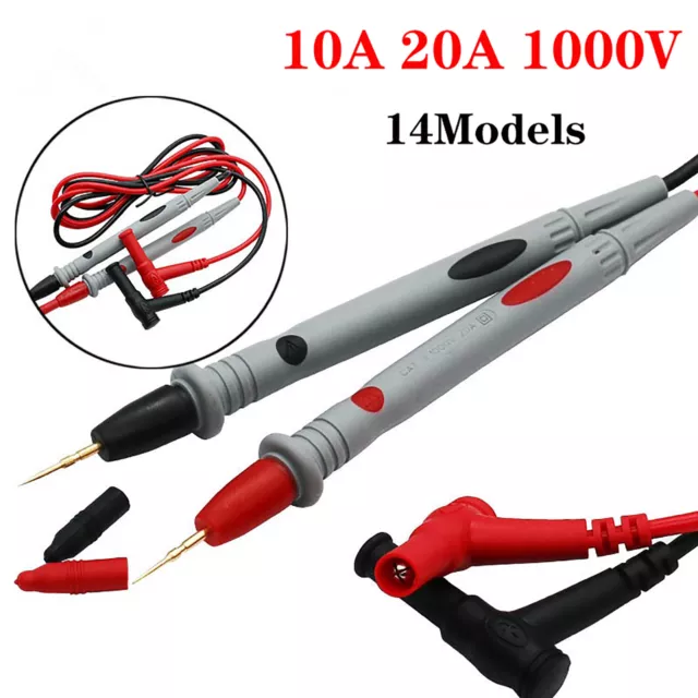 New Test Leads Wire Pen For Digital Multi Meter Tester Probe 10A 20A 1000V