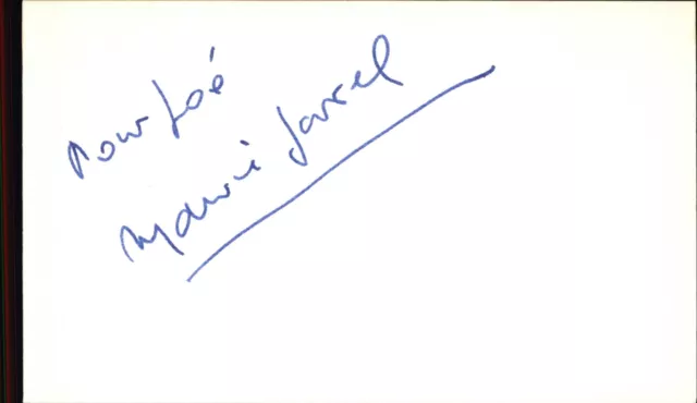 Maurice Garrel D.2011 French Actor Signed 3" x 5" Index Card