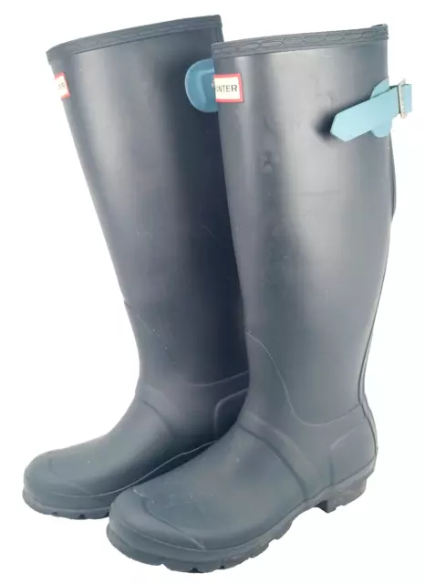 Women’s 7 Hunter Boots Original Tall Back Adjustable Rain Boots