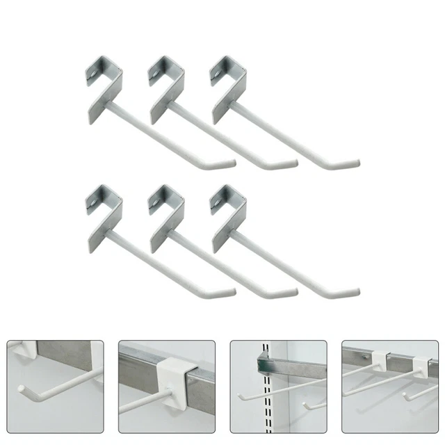 HONESTY Slatwall Haken 16Pack (8 Stück 10cm und 15cm) Display Hooks