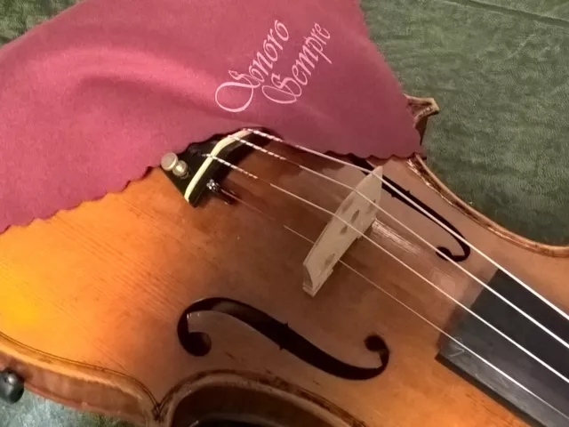 BFD!! Super Soft Violin/Viola player's practice cloth in burgundy SonoroSempre