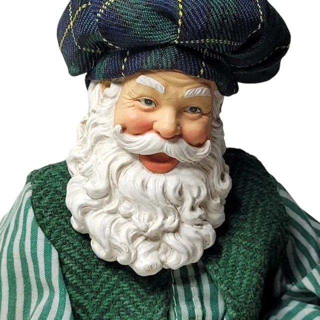 Clothtique Possible Dreams Irish Santa Frothy Beer Pint Plaid Hat Tweed Vest Rd