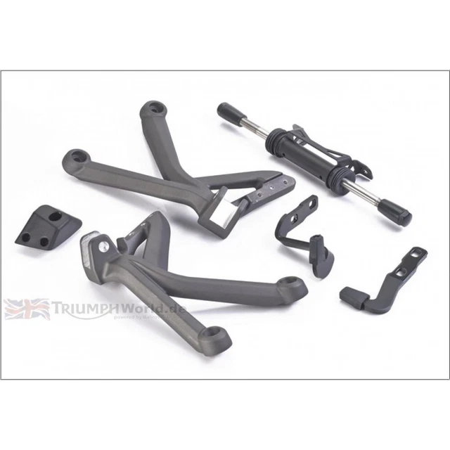 Supporto Piastra Triumph Supporto Piastra Vici Moto Per Triumph Tiger Explorer 1200 - Alluminio CNC, Anodizzato, 2012-2015 Pedali Moto - 6