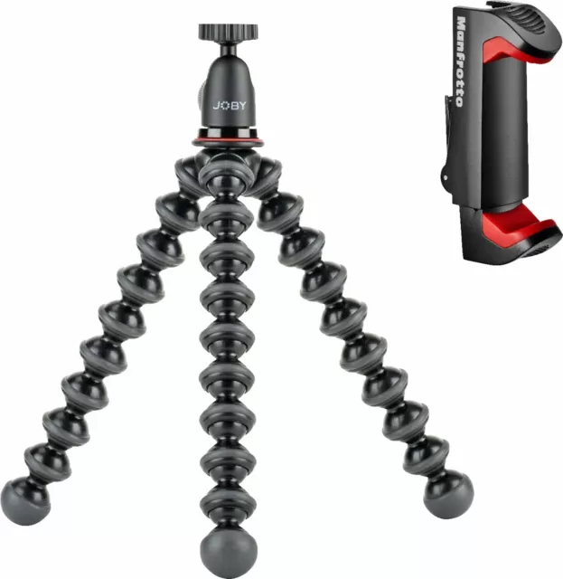 JOBY - GorillaPod 1K plus Kit Tripod - Black/Red/Charcoal - In Retail Box