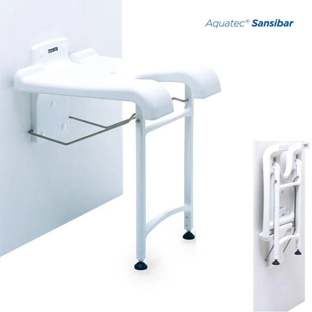 Invacare-Aquatec Sansibar Duschklappsitz, Duschsitz zur Wandmontage
