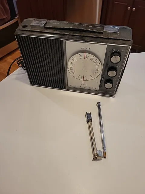 Vintage PHILCO MODEL NT-912 BK - AM FM Transister RADIO - AS-IS Read Description