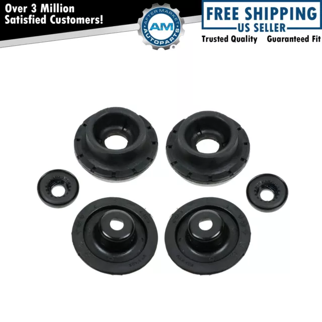 Front Upper Shock Strut Mount Kit Cushion Bering Pair Set of 2 For VW Golf Jetta