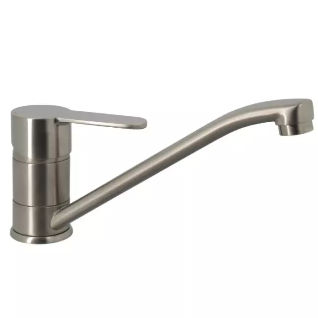 Rubinetto Miscelatori Lavello Bryce PVD Inox Cartuccia Ceramica 40MM Base 54MM