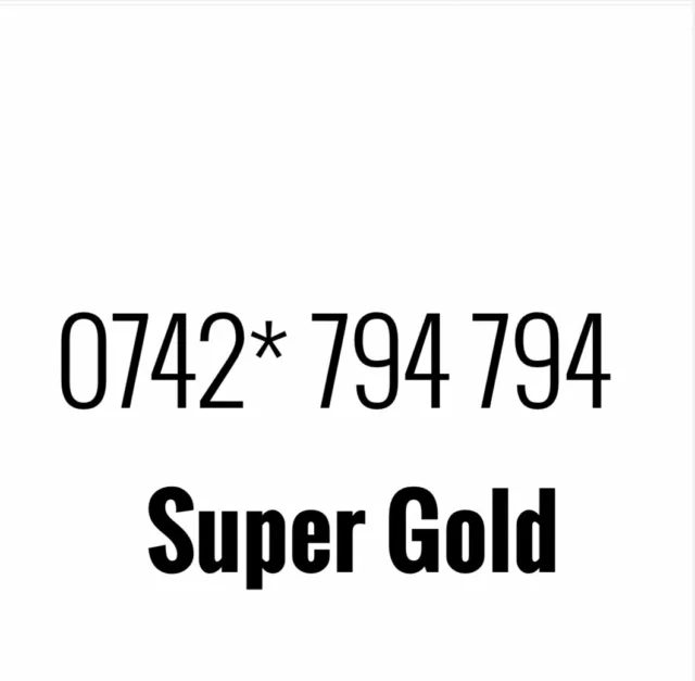 Gold Vip Business Easy Memorable Mobile Phone Number Platinum Sim