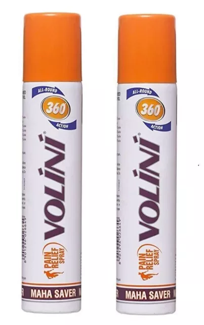 2X Spray antidolorifico in gel Volini - 100 g per dolori alla schiena, al...