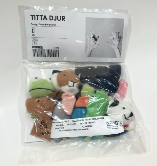 TITTA DJUR Finger puppet, mixed colors - IKEA