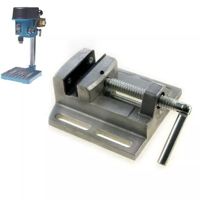 SP10008008 2.5" Mini Pillar Drill Press Vice Milling Workshop Dual Jaw Aluminium