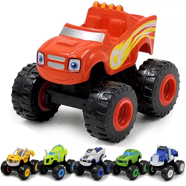 6pcs Blaze and the Monster-Machines Vehicles Racer Cars Trucks Toy Gift for Kid