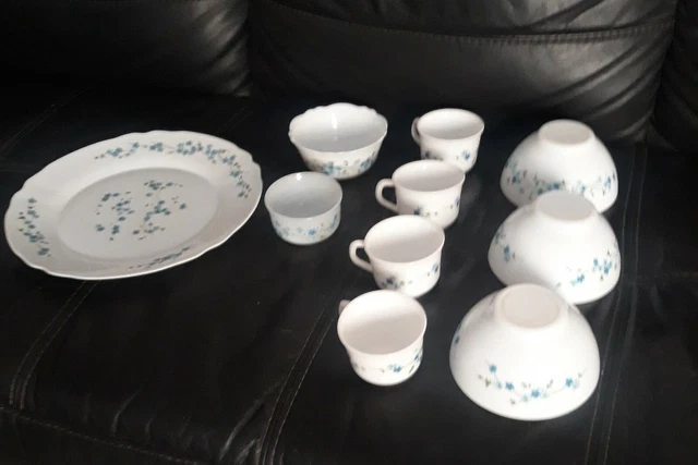 Plats à Four Arcopal Myosotis Violettes – Lot De 2, Vintage, Violet
