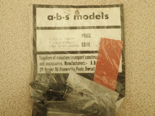 A.B.S MODELS 4MM Scale OO Gauge LNER 