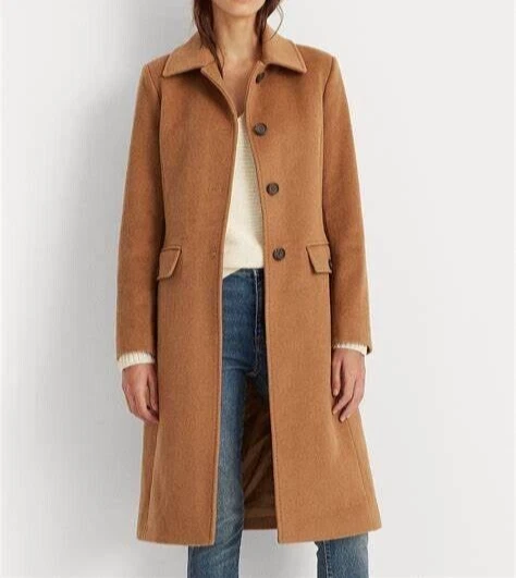 Ralph Lauren Coat Jacket Size UK 16 XL Owl New Vicuna Wool Cashmere - Camel Ralph Lauren Coat Jacket Size UK 16 XL Owl New Vicuna Wool Cashmere - Camel