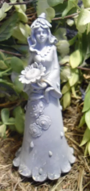 Latex sunflower fairy princess mold plaster concrete mould   5 & 3/4" H x 2.5" W
