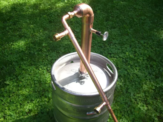 Beer Keg ELBOW Kit 2" inch Copper Pipe Moonshine Still Pot Still Column reflux