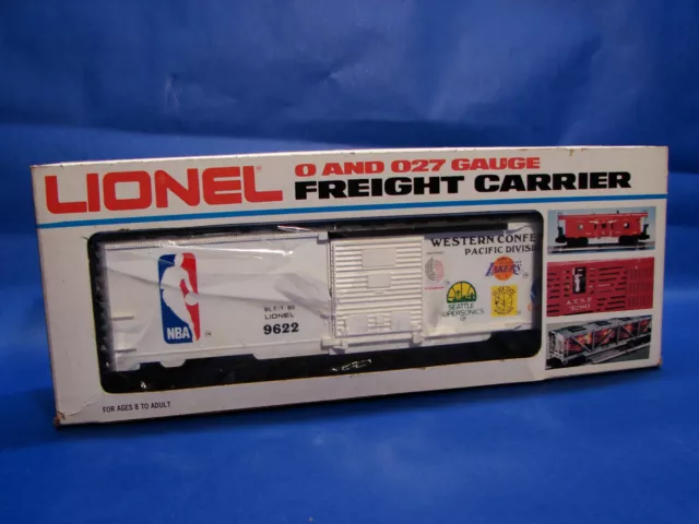 1980 Modern Era Lionel 9622 NBA Western Conference Boxcar, C10/OB