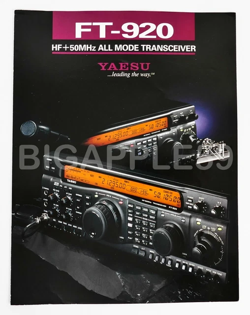 FLYER BROCHURE Pour metteur r cepteur Radio Amateur Yaesu FT 920 HF 