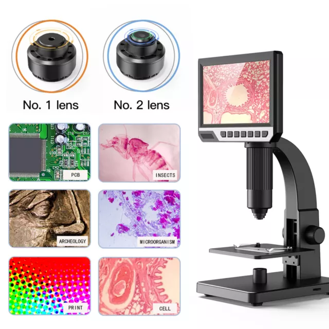 7inch HD USB Digital Microscope 2000x Soldering Amplification Diamond microscope