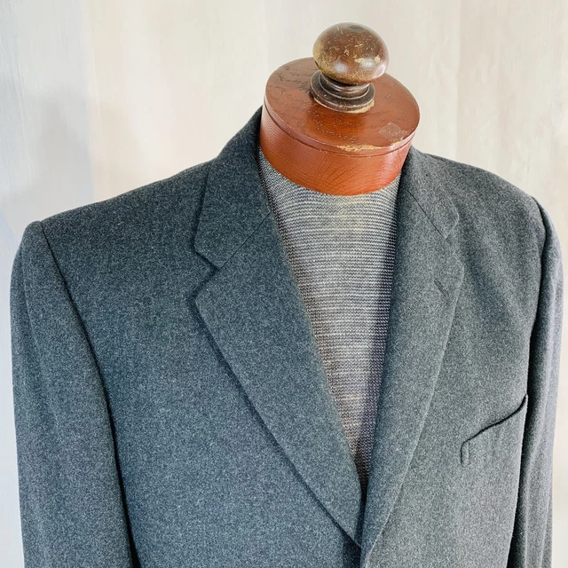Rare Ginza Yamagataya 42R Made in Japan Wool Dark Gray Sports Coat Blazer Jacket