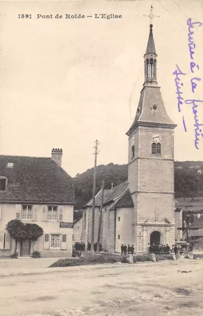 Cpa 25 Pont De Roide L'eglise