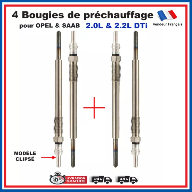 Bougie de Préchauffage pour Opel ASTRA FRONTERA OMEGA SIGNUM ZAFIRA 2.0 2.2 DTI