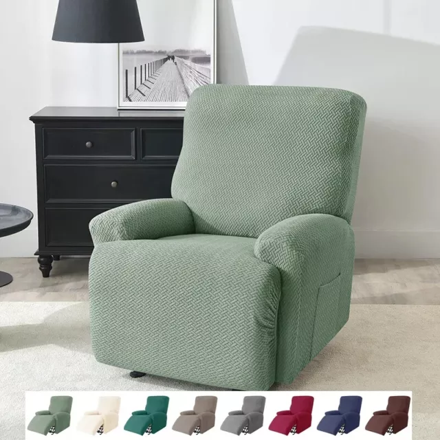 Funda elástica Split Jacquard reclinable sofá funda para sillón