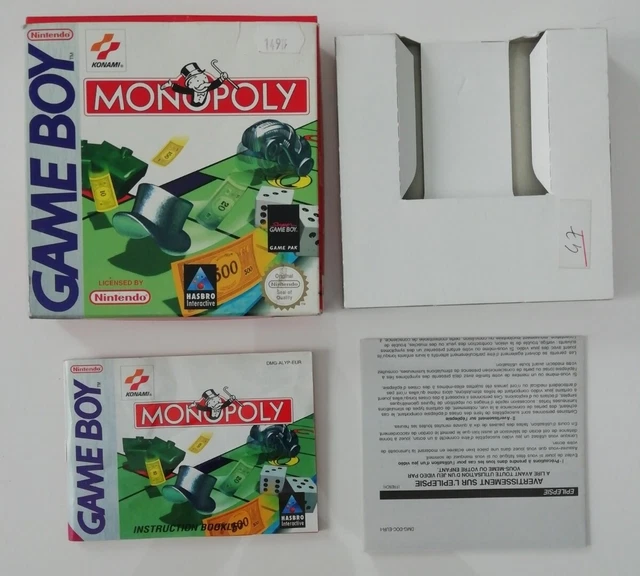 PAS DE JEU Boite + Notice + Doc Jeu rare Gameboy Monopoly - PAL FR