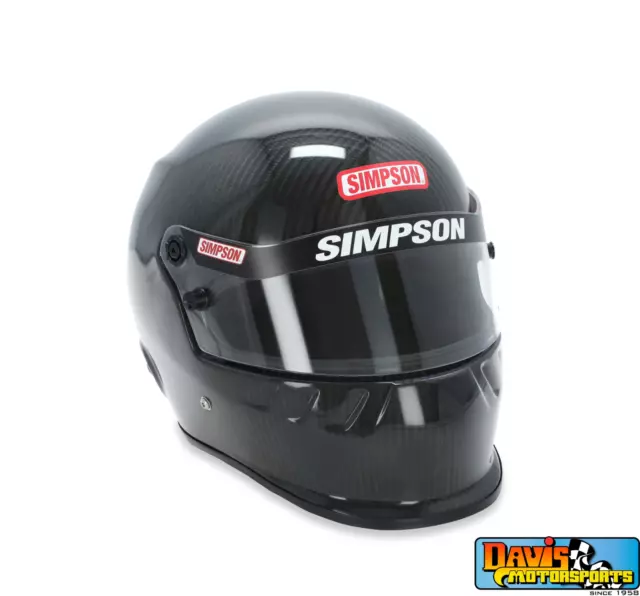 Simpson Helmet, SD1, Snell 2020, Head and Neck Support Ready, Carbon Fiber