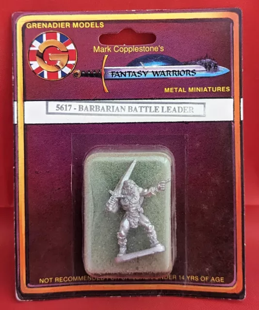 Grenadier Fantasy Warriors - 5617 Barbarian Battle Leader (MiB)