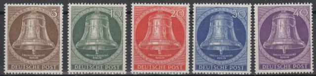 Berlin Michel-Nr. 101-105 postfrisch - Glocke mitte