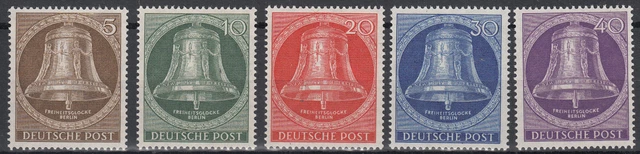 Berlin Michel-Nr. 101-105 postfrisch - Glocke mitte