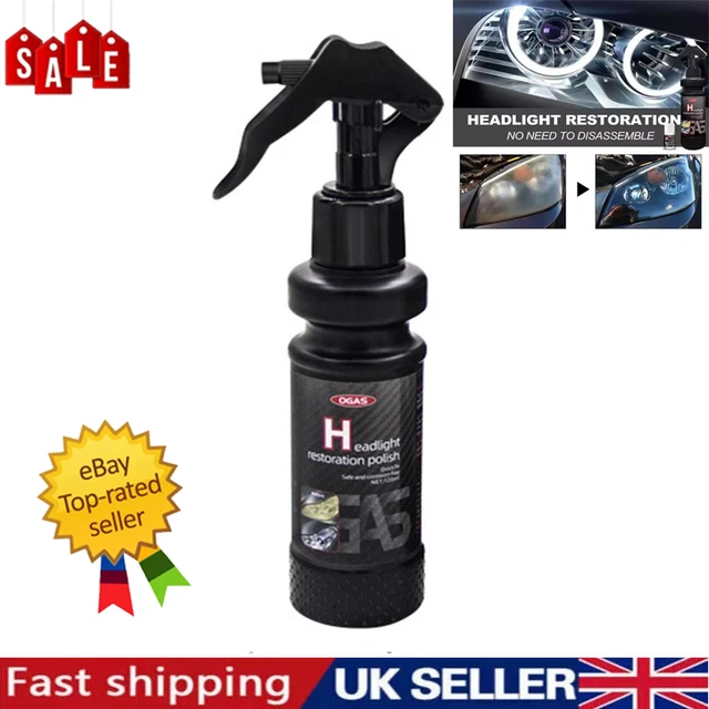 Kit De Restauration Phares Ogas - Spray Liquide Hydrophobe, Brillant Durable Pour Tous Véhicules (200 Ml)