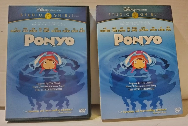 PONYO HAYAON MIYAZAKI DVD Disney Studio Ghibli FIlm Widescreen