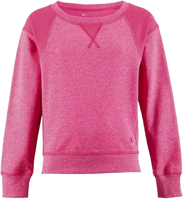 Champion Cambio Ragazze Marylin Francese Spugna Maglione Felpa, Rosa Grande
