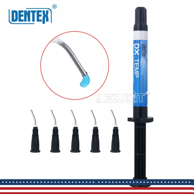 Dental Flow Composite Light Cure Temporary Filling Resin Material 2.5g/Pc DX USA