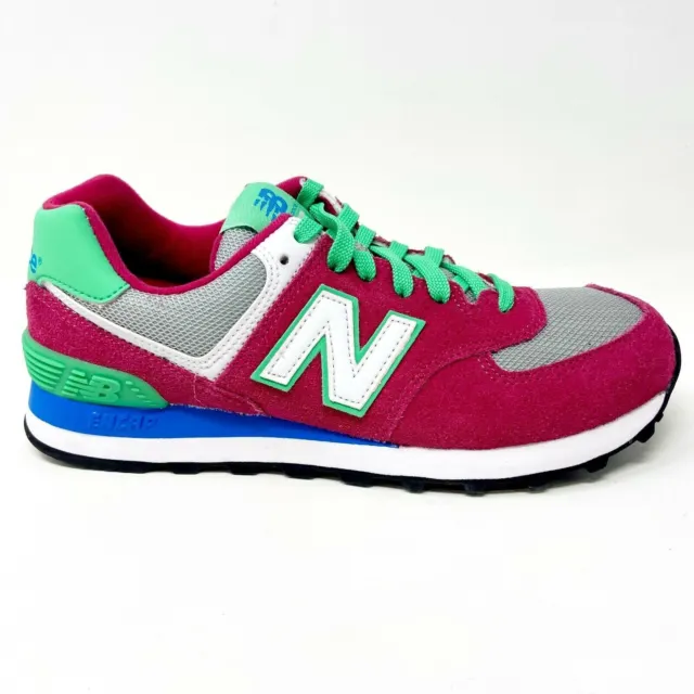 New Balance 574 Classic Red Green Womens Size 7 Casual Shoes Sneakers WL574CPV
