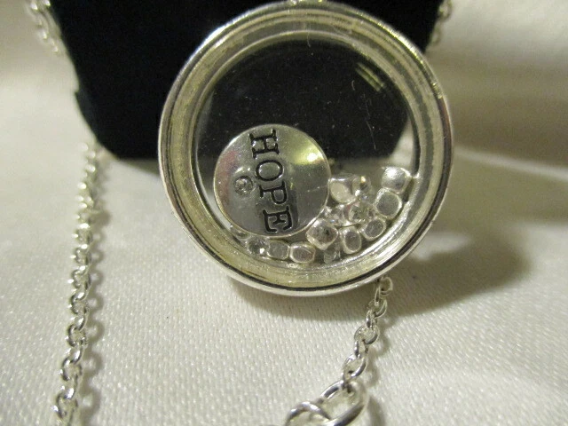 AVON Many Blessings Necklace Filled w/Loose Beads & Charm You Can Shake "Hope"