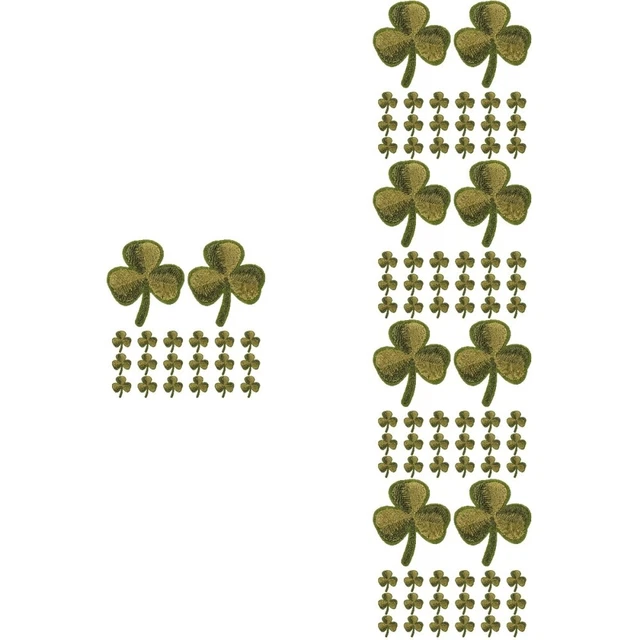 100 Pcs Patch Trèfle Décoratif De Vêtements Outils Couture Vestes Pour Filles