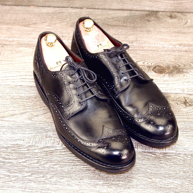 ALLEN EDMONDS LGA Wingtip Oxford Shoes 3351 Brown, Men 10D  display picture 1