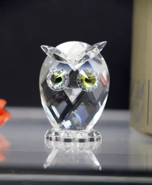 Swarovski Silver Crystal Figurine MINI OWL 010014 / 7654 038 000 Sahara Eyes MIB Swarovski Silver Crystal Figurine MINI OWL 010014 / 7654 038 000 Sahara Eyes MIB