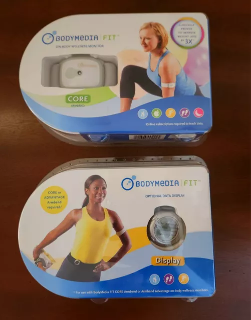 Bodymedia Fit Weight Management Display + Body Media Fit Core Armband New Sealed