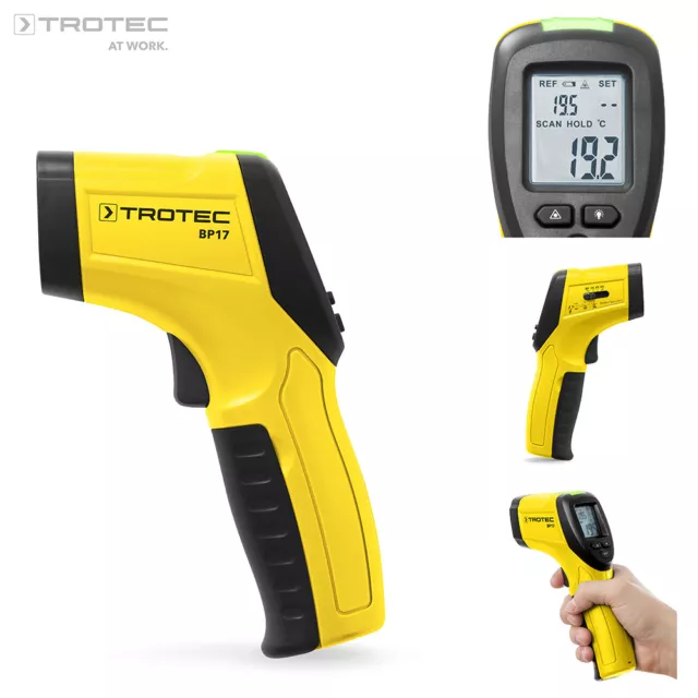 TROTEC BP17 Thermomètre infrarouge, laser pyromètre -50°C à +380°C