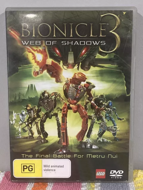 LEGO BIONICLE 03 Web Of Shadows DVD Robots Cyborgs Children