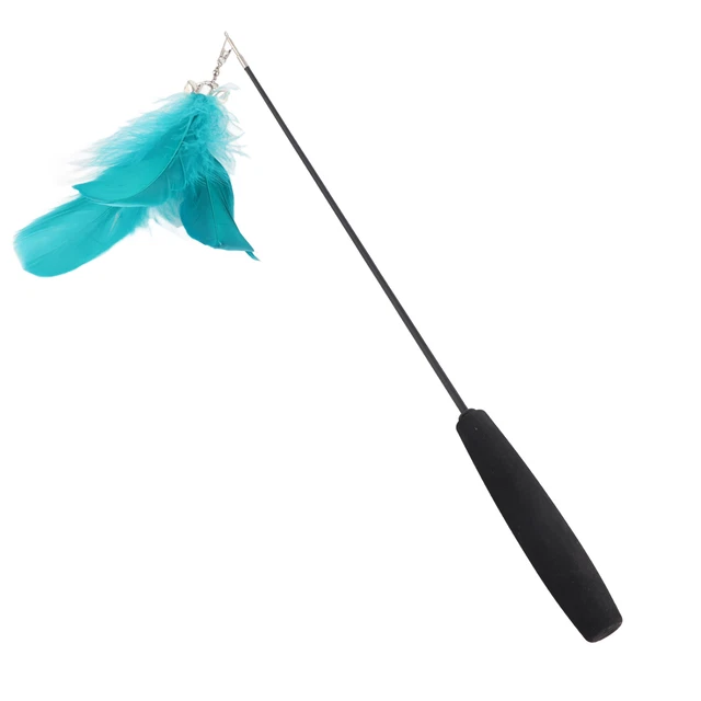 Jouet De Chat Bâton Plume De Chat Avec Cloche Bâton Télescopique Jeu De Chat