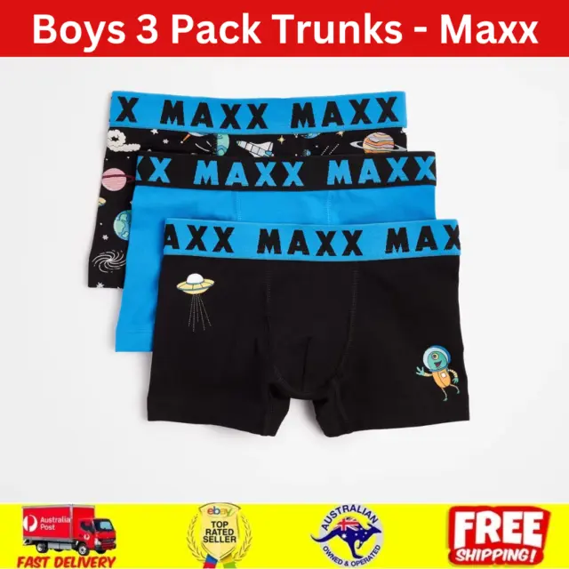 Boys 3 Pack Trunks - Maxx✅