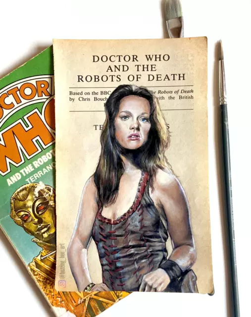 Stampa artistica Doctor Who Leela, Louise Jameson come Leela in I robot della morte